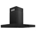 ZLINE - 30 inches - Externally Vented - Wall Range Hood - Black Stainless Steel