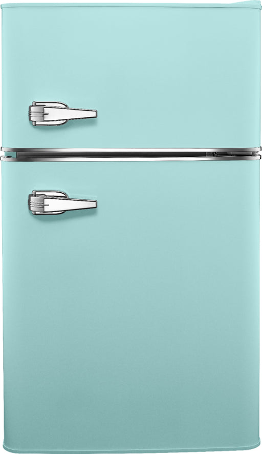 Insignia - Retro 3.1 cu. ft.  Mini Fridge with Top Freezer and ENERGY STAR Certification - Mint