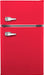 Insignia - Retro 3.1 cu. ft.  Mini Fridge with Top Freezer and ENERGY STAR Certification - Red