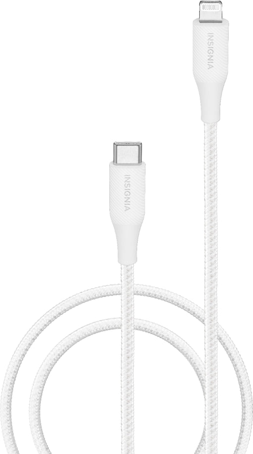 Insignia - 4’ USB-C to Lightning Charge-and-Sync Cable - Moon Gray