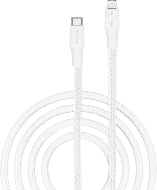 Insignia - 10' USB-C to Lightning Charge-and-Sync Cable - Moon Gray