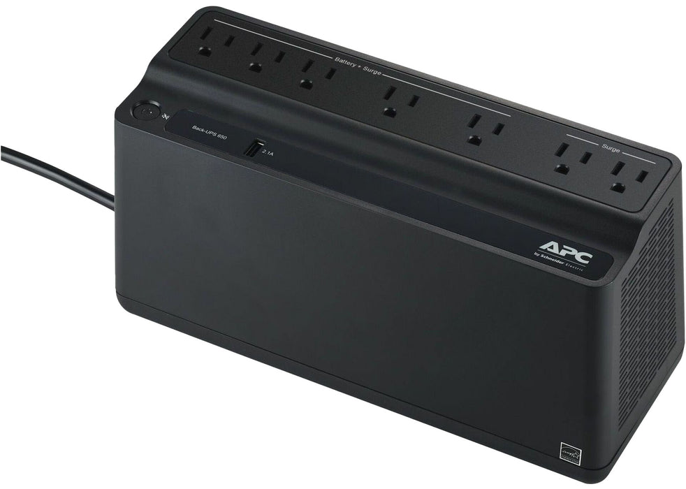 APC - Back-UPS 650VA 120V1 USB Charging Port Retail - Black