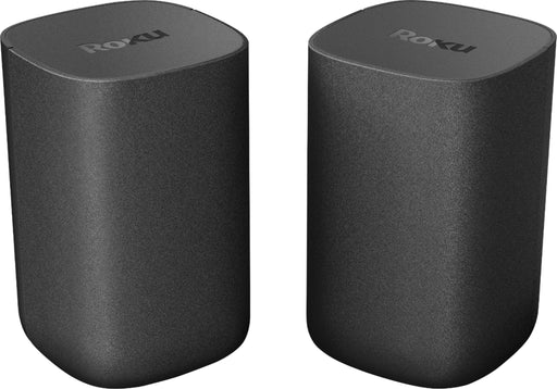 Roku Wireless Surround Speakers (Pair) for Roku TV Roku Smart Soundbar Roku Streambar or Streambar Pro - Black