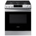 Samsung - 6.0 cu. ft. Front Control Slide-in Gas Range with Wi-Fi Fingerprint Resistant - Stainless Steel