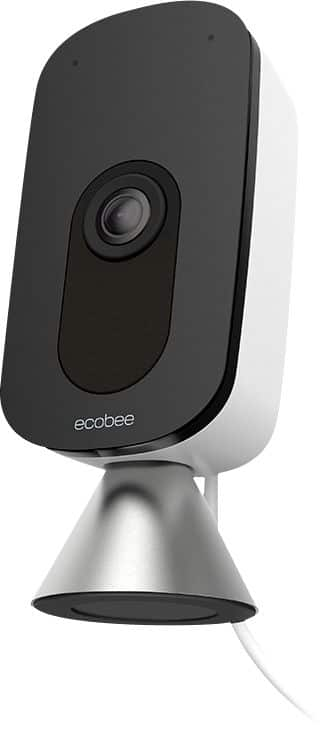 ecobee - SmartCamera with voice control - Black/White