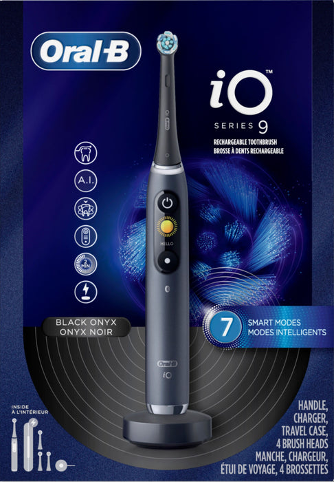 Oral-B - iO Series 9 Connected Rechargeable Electric Toothbrush - Onyx Black