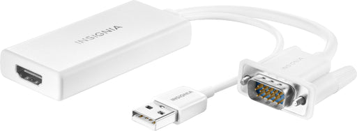 Insignia - VGA to HDMI Adapter - White