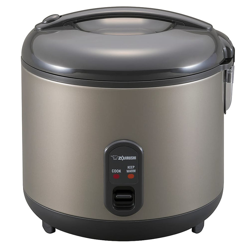 Zojirushi - 10 Cup (Uncooked) Automatic Rice Cooker  Warmer - Metallic Gray