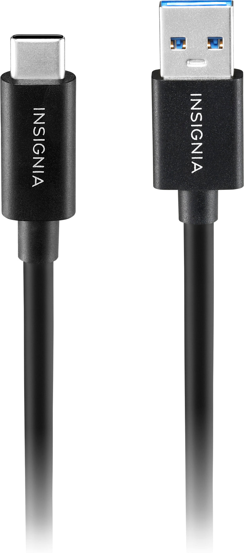 Insignia - 3.3’ USB to USB-C 3.2 Gen 2 Superspeed+ 10Gbps Cable - Black