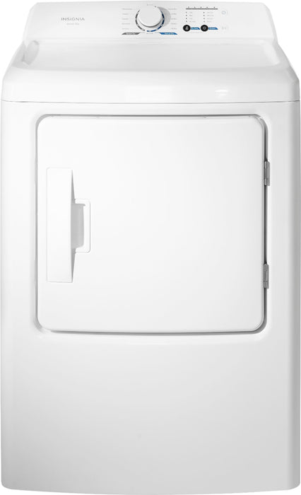 Insignia - 6.7 Cu. Ft. 12-Cycle Electric Dryer - White