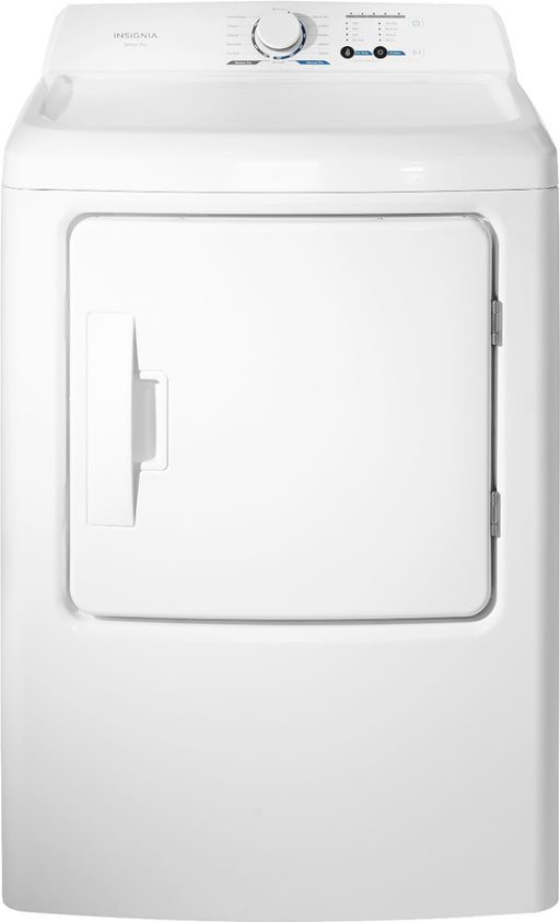 Insignia - 6.7 Cu. Ft. Electric Dryer with Sensor Dry - White