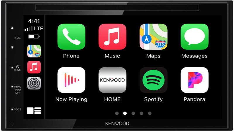 Kenwood - DDX5707S 6.8" Apple CarPlay/ Android AutoBluetooth DVD and Digital Media (DM) Receiver - Black