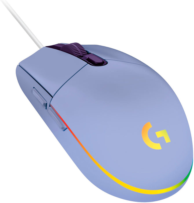 Logitech - G203 LIGHTSYNC Wired Optical Gaming Mouse with 8000 DPI sensor - Lilac