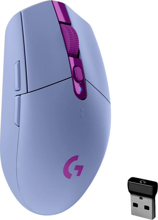 Logitech - G305 LIGHTSPEED Wireless Optical 6 Programmable Button Gaming Mouse with 12000 DPI HERO Sensor - Lilac