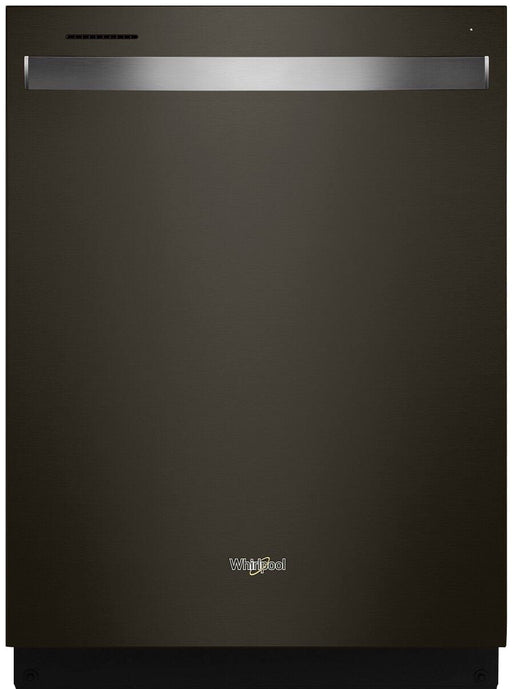 Whirlpool - 24" Top Control Built-In Stainless Steel Tub Dishwasher with 3rd Rack Large Capacity 47 dBA - Black Stainless Steel