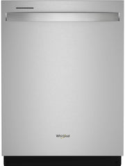 Whirlpool - 24 inch Top Control Built-In Stainless Steel Tub Dishwasher with 3rd Rack AI Intelligent Wash 47 dBA - Stainless Steel