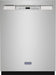 Maytag - 24" Front Control Built-In Dishwasher with Stainless Steel Tub Dual Power Filtration 50 dBA - Stainless Steel