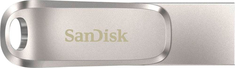 SanDisk - Ultra Dual Drive Luxe 256GB USB 3.1 USB Type-C Flash Drive - Silver