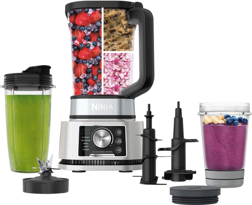 Ninja - Foodi Power Blender  Processor System Smoothie Bowl Maker  Nutrient Extractor 1400WP smartTORQUE 6 Auto-iQ - Silver