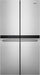 Whirlpool - 19.4 Cu. Ft. 4-Door French Door Counter-Depth Refrigerator with Flexible Organization Spaces - Stainless Steel