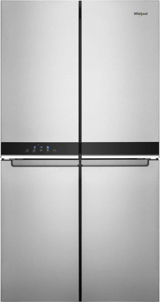 Whirlpool - 19.4 Cu. Ft. 4-Door French Door Counter-Depth Refrigerator with Flexible Organization Spaces - Stainless Steel