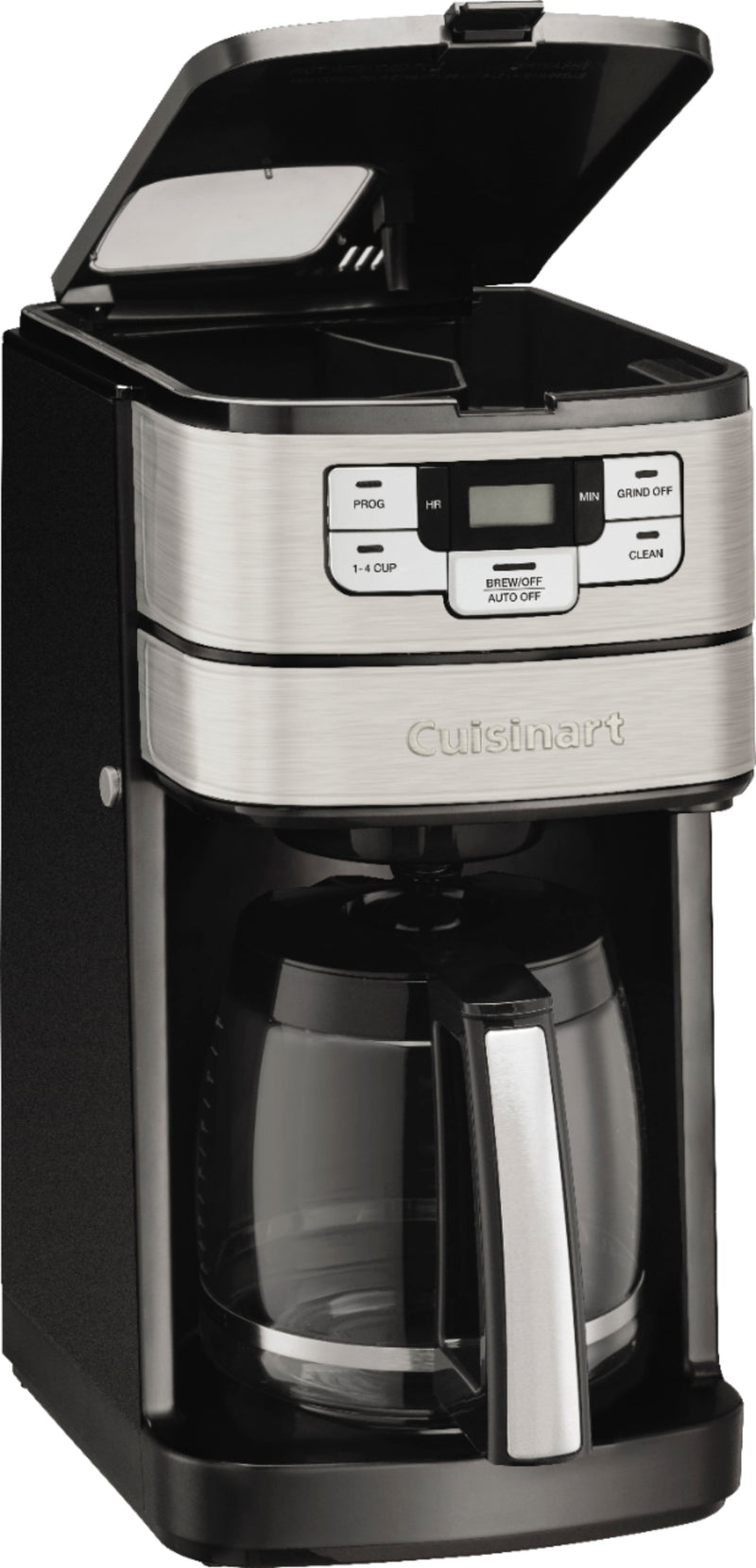 Cuisinart - Automatic Grind and Brew 12 Cup Coffeemaker - Black/Stainless
