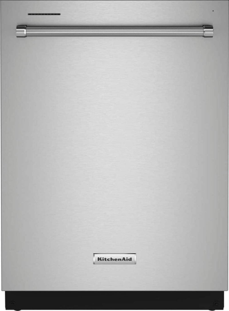 KitchenAid - 24" Front Control Built-In Dishwasher with Tub ProWash Cycle 3rd Rack 39 dBA - Stainless Steel