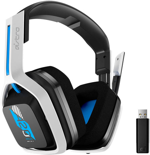 Astro Gaming - A20 Gen 2 Wireless Over-the-Ear Gaming Headset for Playstation 5 Playstation 4 Windows Mac OS - White/Blue