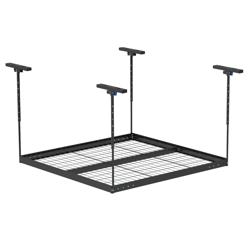 Kobalt Adjustable Height Overhead Garage Storage 500-lb in Black Steel ( 48-in W x 48-in D )