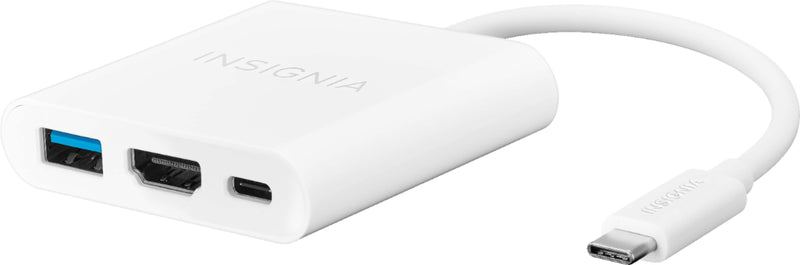 Insignia - USB-C to HDMI Multiport Adapter - White