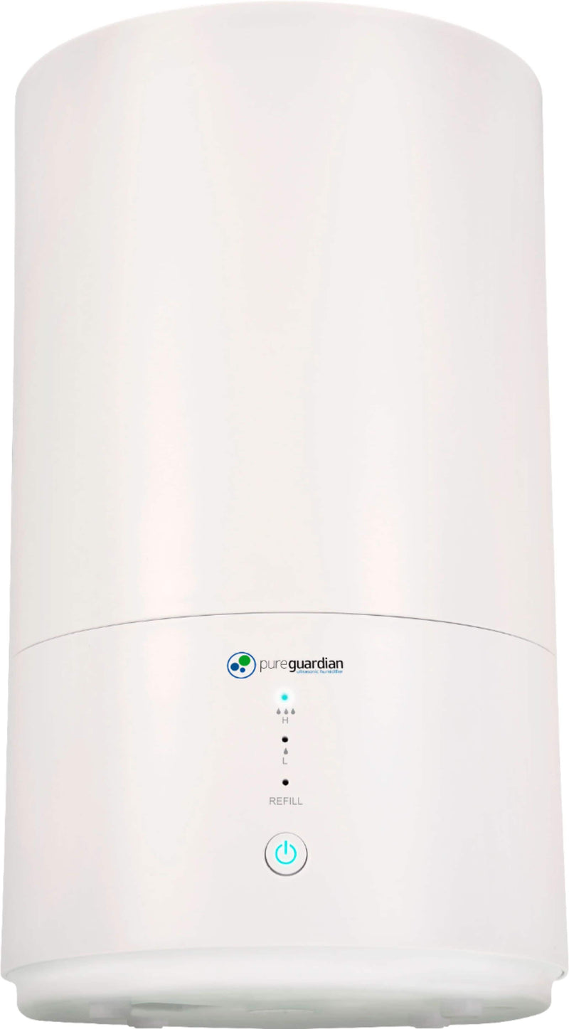 PureGuardian - H950AR Ultrasonic Cool Mist Top Fill Humidifier with Aromatherapy .80-Gallon - White