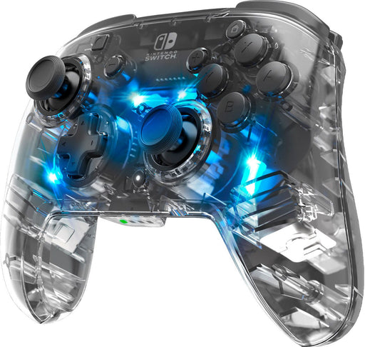 PDP Afterglow LED Wireless Deluxe Gaming Controller Multicolor - Nintendo Switch - Transparent