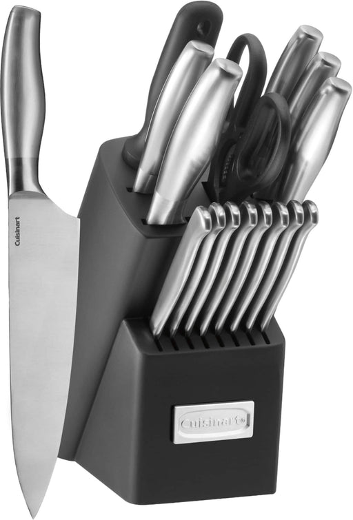 Cuisinart - 17-Piece Artiste Knife Block Set - Silver