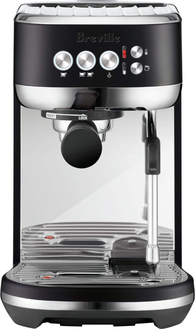 Breville - the Bambino Plus Espresso Machine with 15 bars of pressure and Milk Frother - Black Truffle