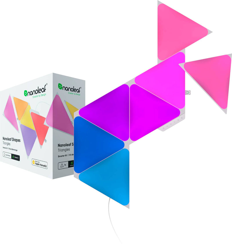 Nanoleaf - Shapes Triangles Smarter Kit (7 Panels) - Multicolor