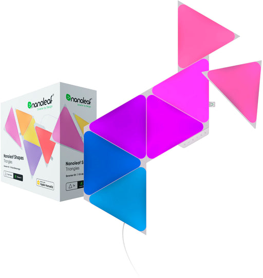 Nanoleaf - Shapes Triangles Smarter Kit (7 Panels) - Multicolor