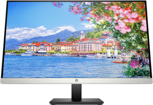 HP - 27" IPS LED QHD Monitor with Adjustable Height (HDMI VGA) - Silver  Black