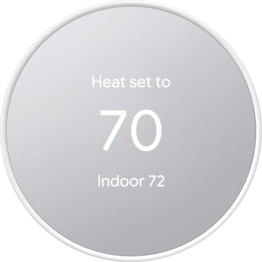 Google - Nest Smart Programmable Wifi Thermostat - Snow