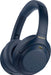 Sony - WH1000XM4 Wireless Noise-Cancelling Over-the-Ear Headphones - Midnight Blue