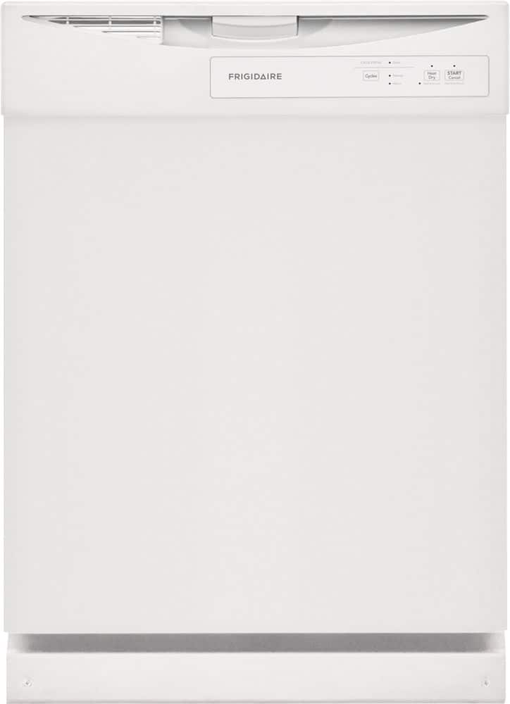 Frigidaire - 24" Front Control Built-In Dishwasher with Energy Saver Dry 62dba - White