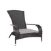 Patio Sense - Coconino Wicker Black Chair - Brown