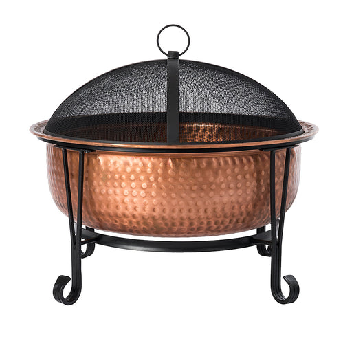 Fire Sense - Palermo Wood Burning Fire Pit - Copper