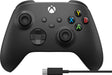 Microsoft - Xbox Wireless Controller for Windows Devices Xbox Series X Xbox Series S Xbox One + USB-C Cable - Carbon Black