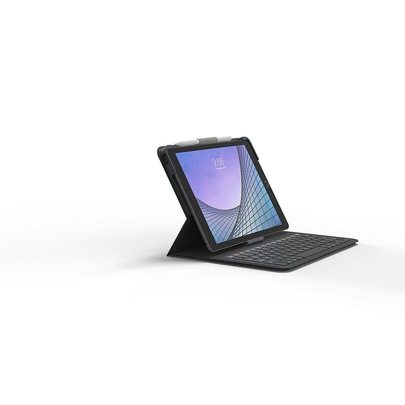 ZAGG - Messenger Folio 2 Keyboard  Case for Apple iPad 10.2" (Gen 9 8 7) iPad Pro 10.5" (Gen 2) - Charcoal