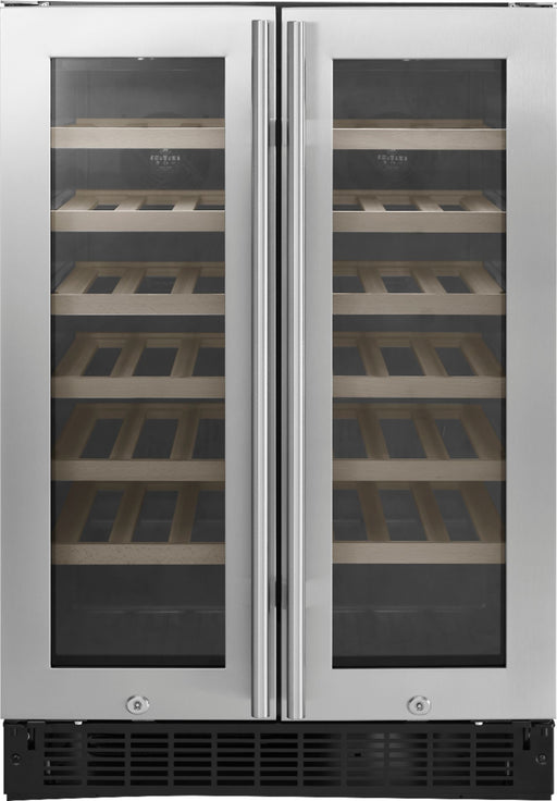 Insignia - Dual Zone Wine and Beverage Cooler with Glass Doors - Stainless Steel