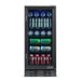 NewAir - 96-Can Built-In Beverage Cooler with Precision Temperature Controls and Adjustable Shelves - Black Stainless Steel