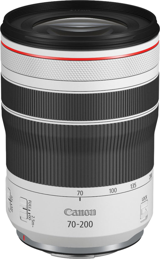 Canon - RF70-200mm F4 L IS USM Telephoto Zoom Lens for EOS R-Series Cameras - White