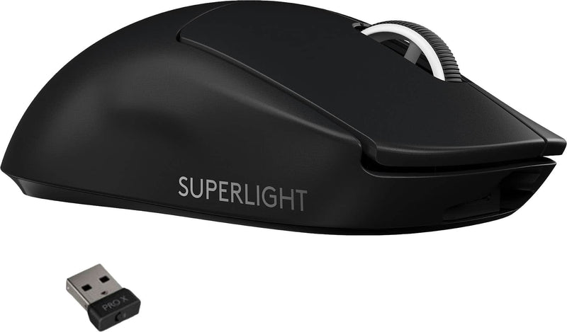 Logitech - PRO X SUPERLIGHT Lightweight Wireless Optical Gaming Mouse with HERO 25K Sensor - Wireless - Black