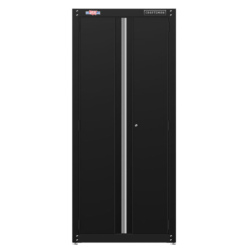 CRAFTSMAN 31.94-in W x 72.55-in H x 18.41-in D Freestanding Steel Garage Cabinet in Black