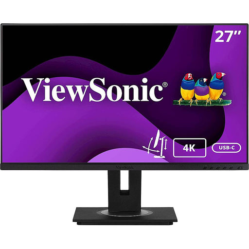 ViewSonic - VG2756-4K 27" IPS 4K UHD Docking Monitor (HDMI USB-C DisplayPort) - Black